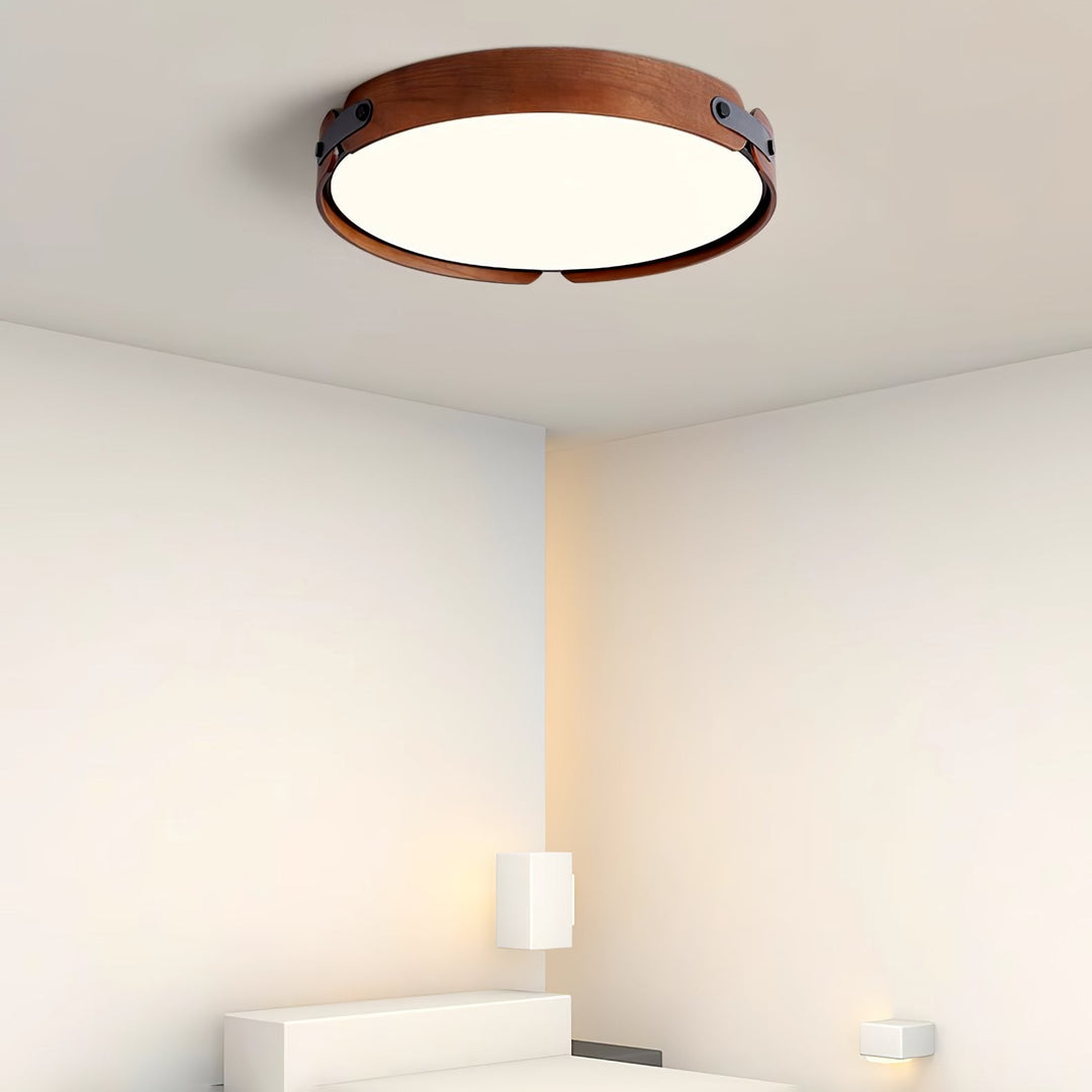 Lampa sufitowa Aiwen z drewna