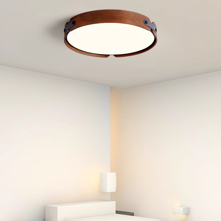 Lampa sufitowa Aiwen z drewna