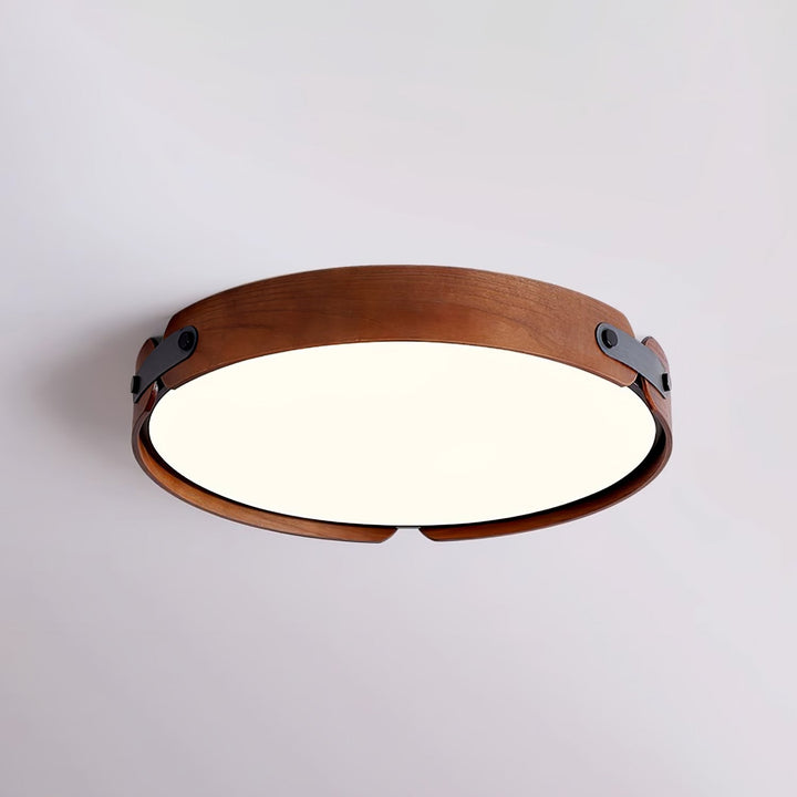 Lampa sufitowa Aiwen z drewna