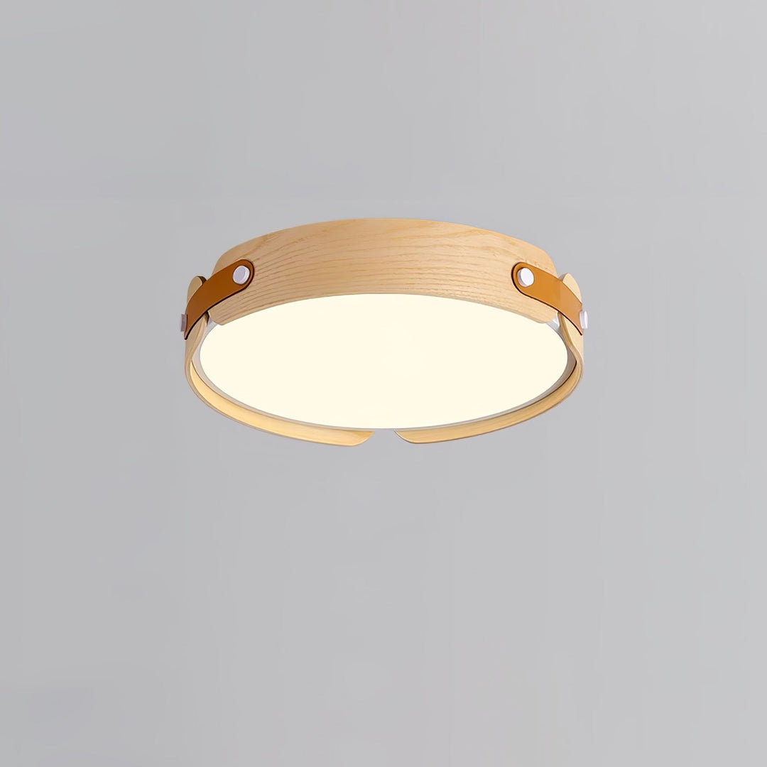 Lampa sufitowa Aiwen z drewna