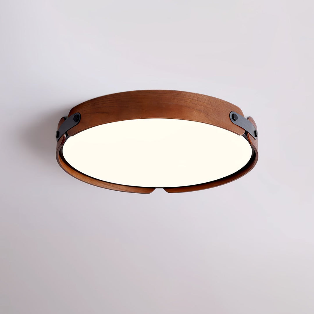 Lampa sufitowa Aiwen z drewna
