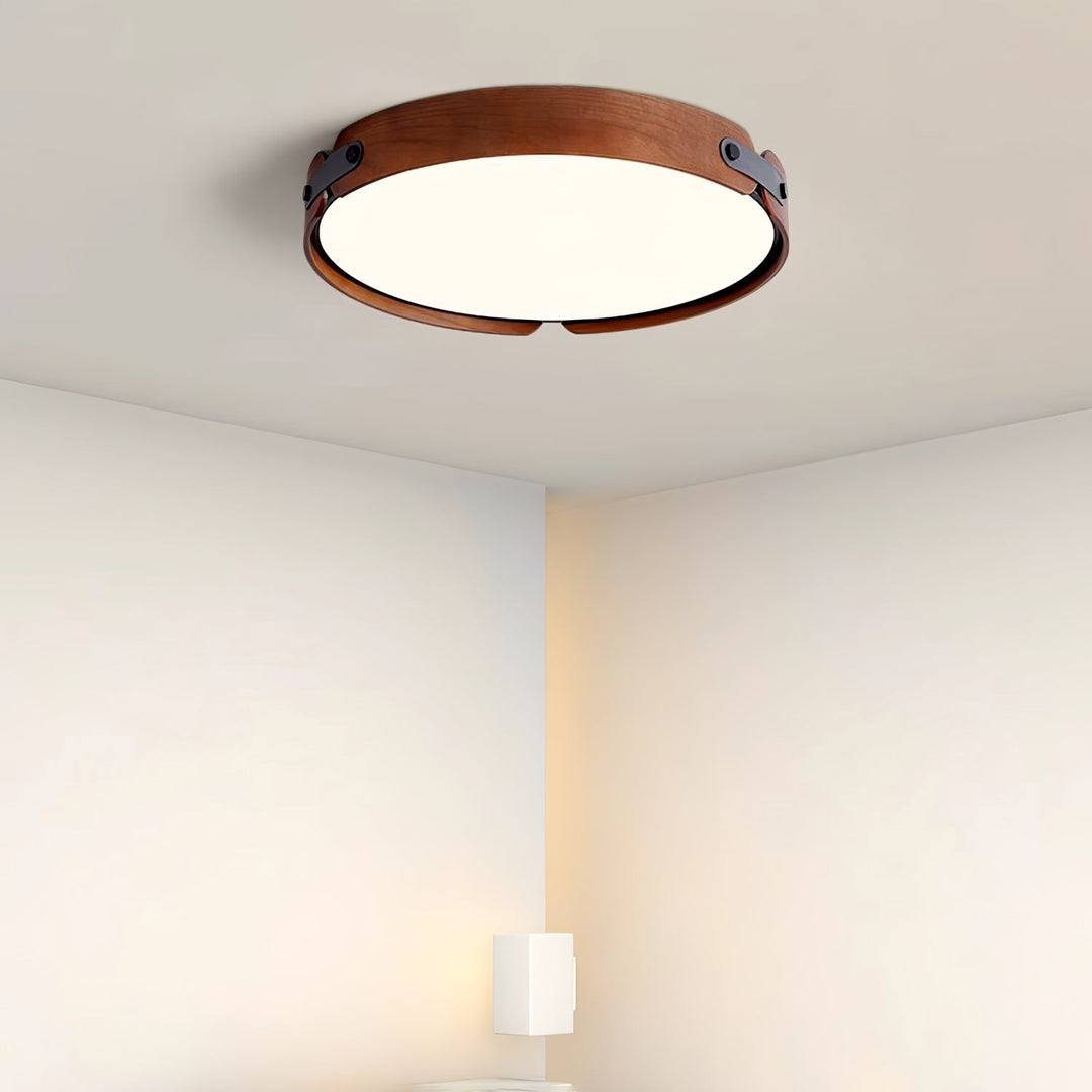 Lampa sufitowa Aiwen z drewna