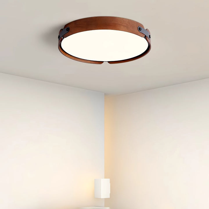Lampa sufitowa Aiwen z drewna