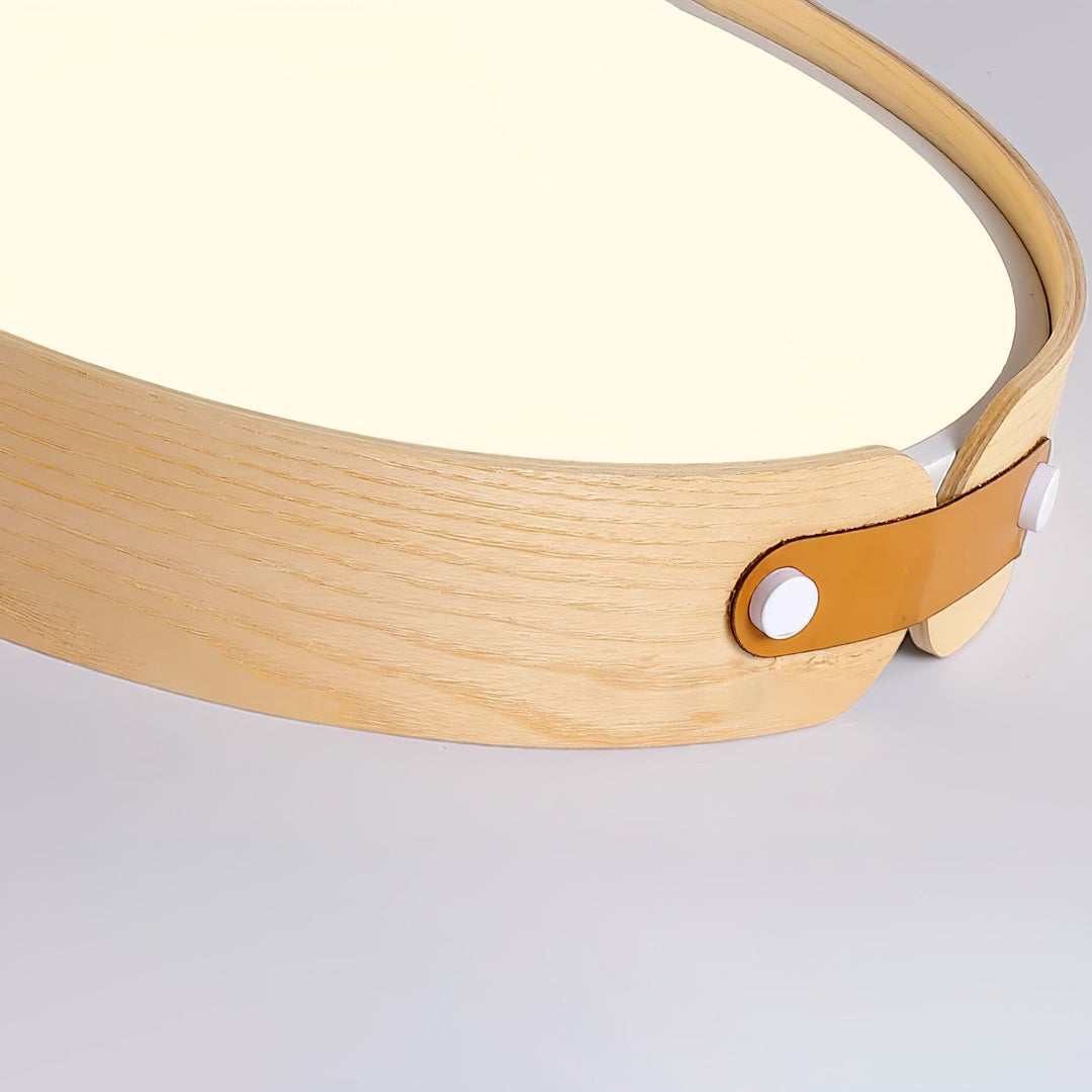 Lampa sufitowa Aiwen z drewna