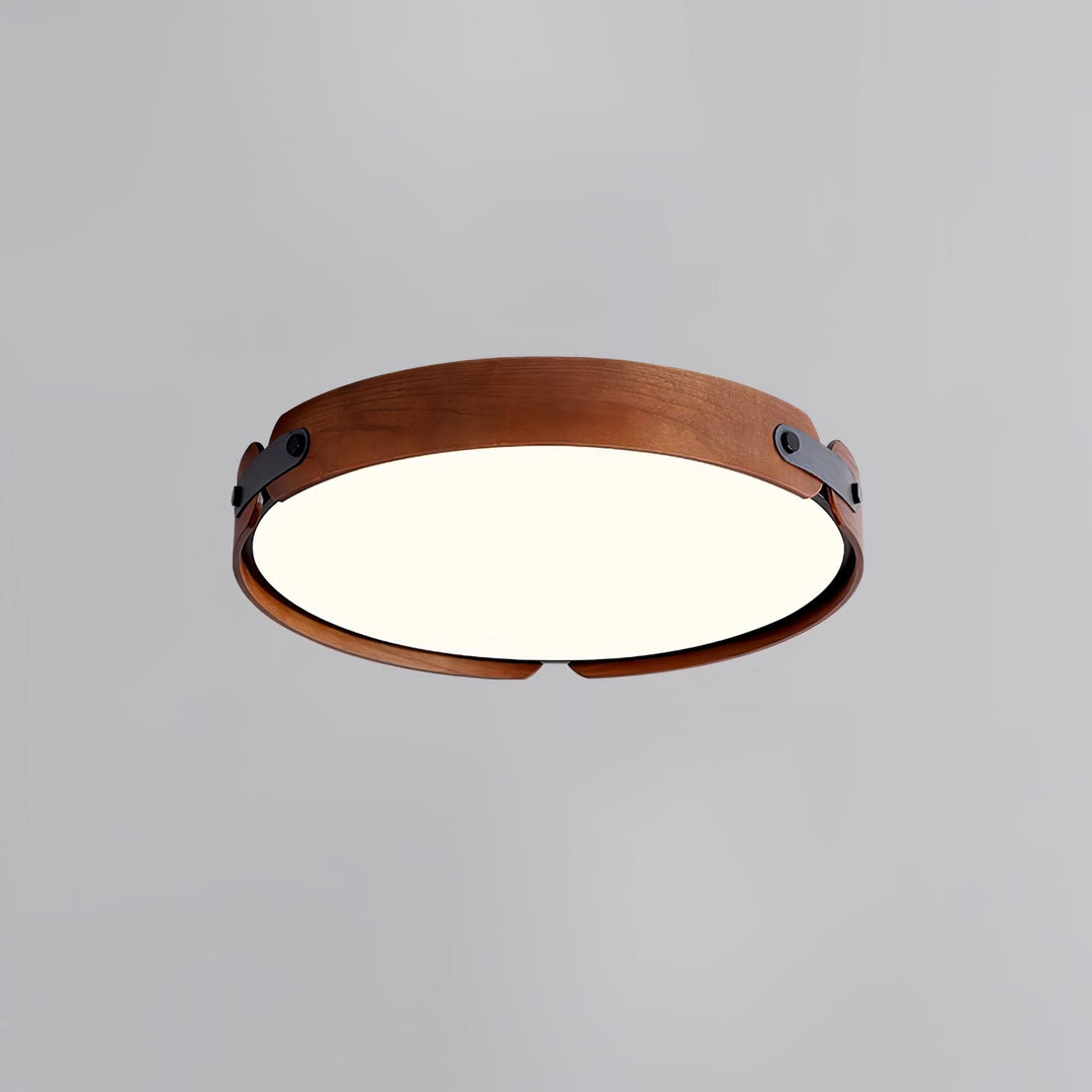 Lampa sufitowa Aiwen z drewna