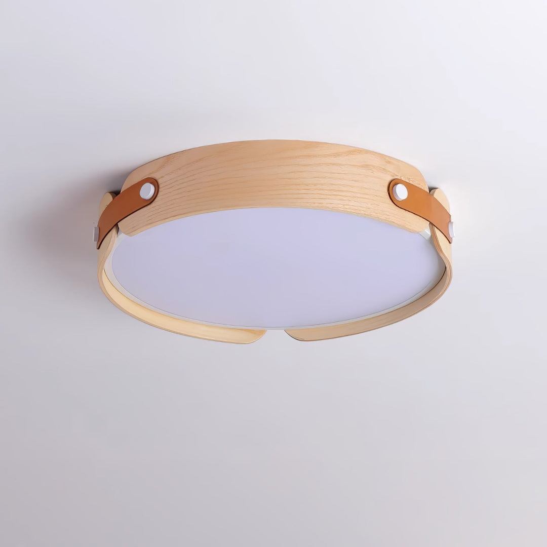 Lampa sufitowa Aiwen z drewna
