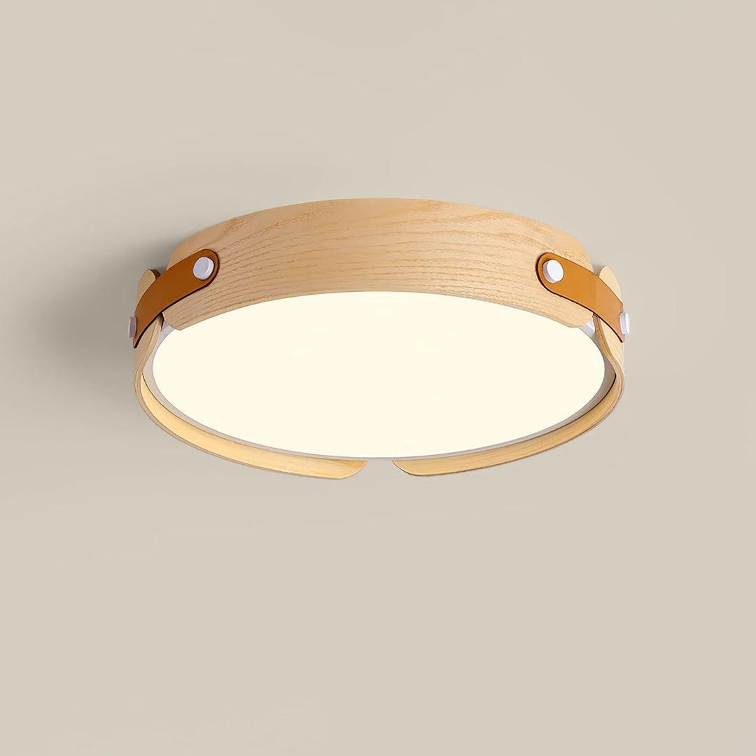 Lampa sufitowa Aiwen z drewna