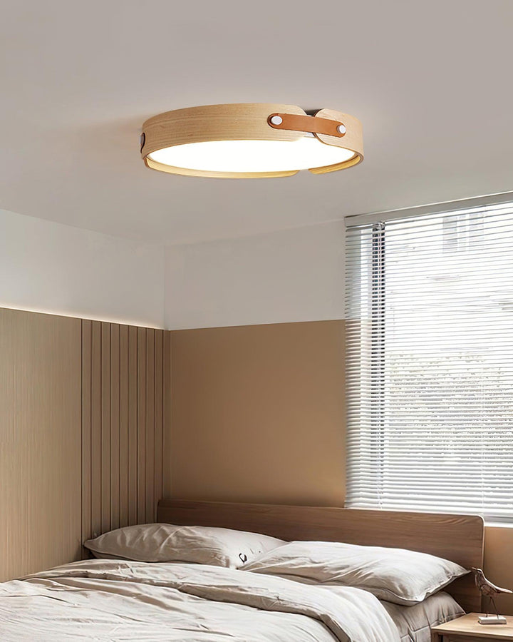 Lampa sufitowa Aiwen z drewna