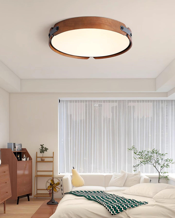 Lampa sufitowa Aiwen z drewna