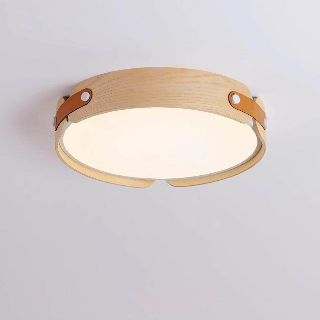 Lampa sufitowa Aiwen z drewna