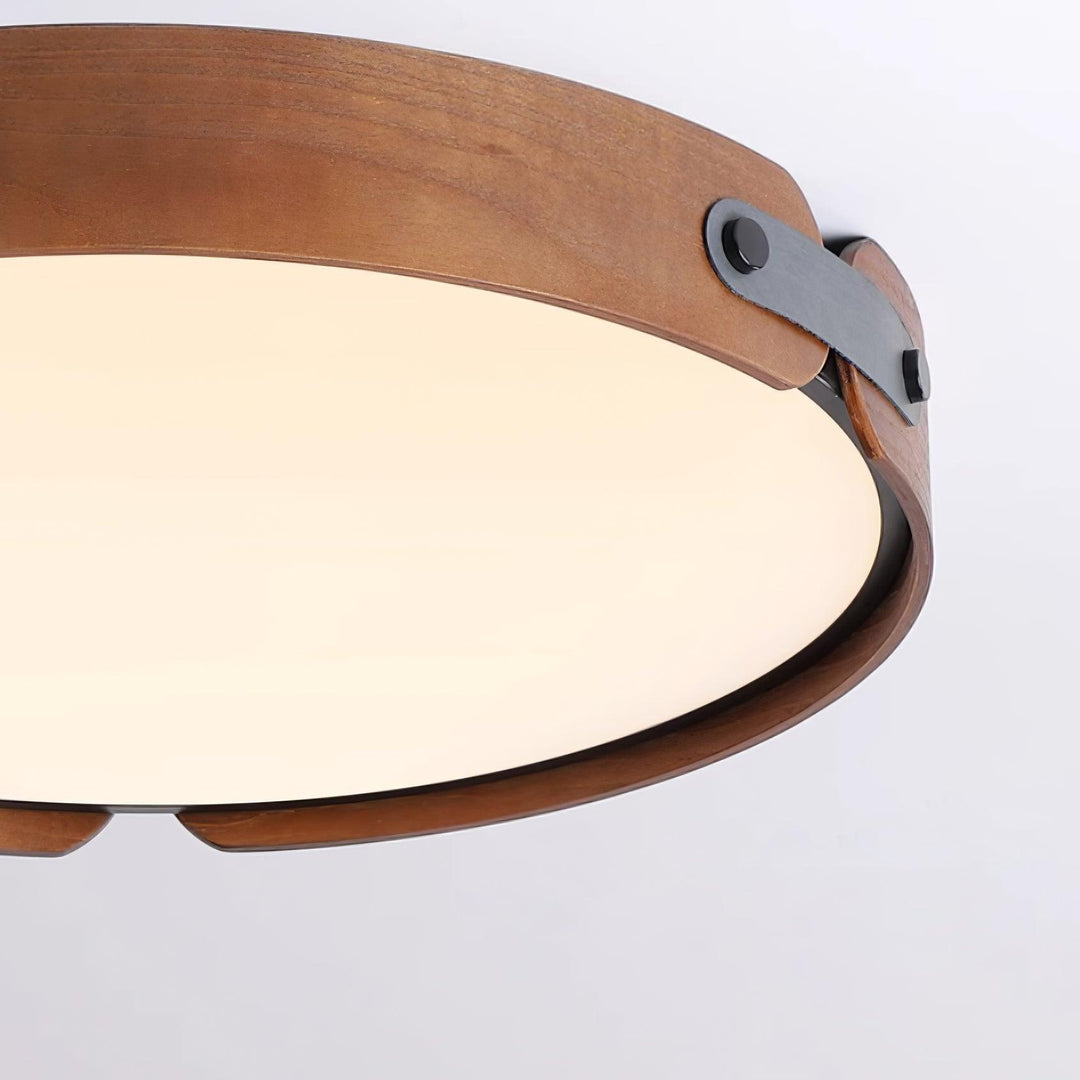 Lampa sufitowa Aiwen z drewna