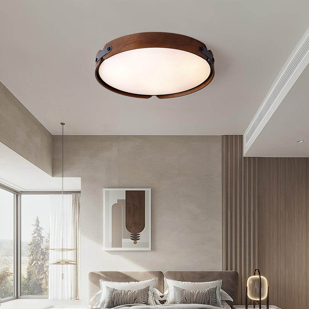 Lampa sufitowa Aiwen z drewna