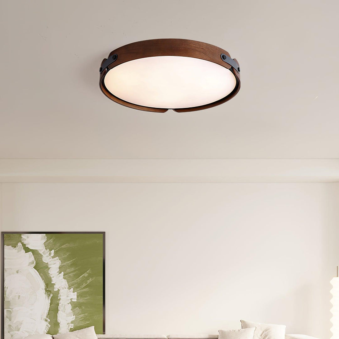 Lampa sufitowa Aiwen z drewna