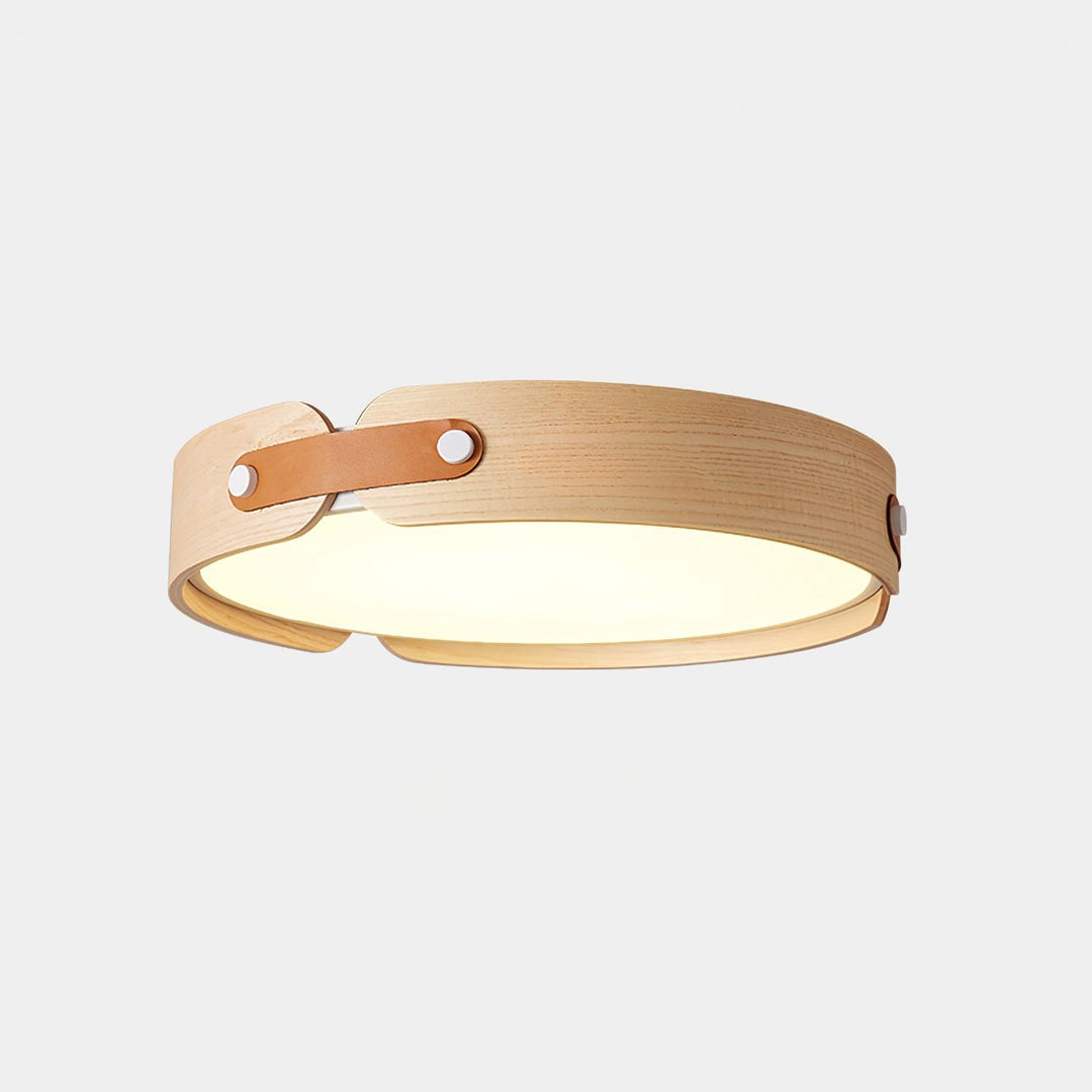 Lampa sufitowa Aiwen z drewna