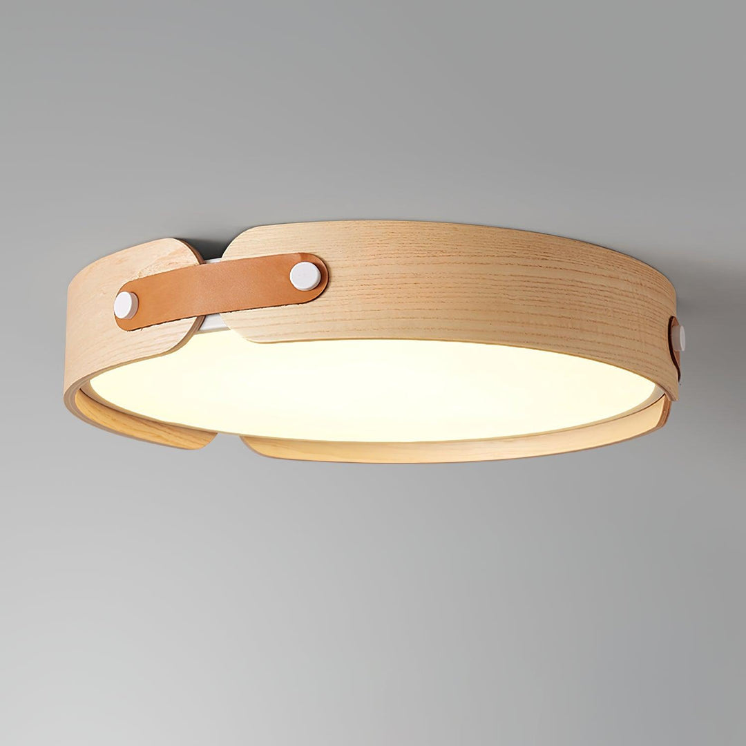 Lampa sufitowa Aiwen z drewna