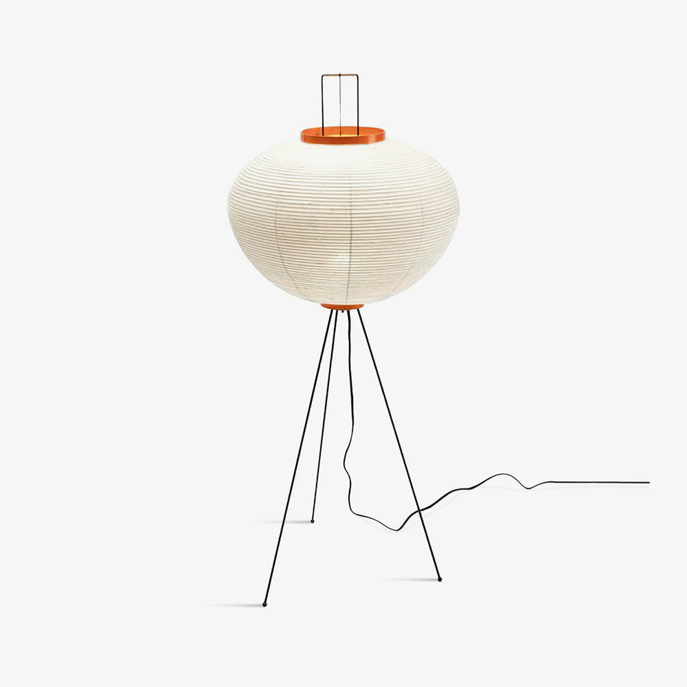 Lampa podłogowa z papieru ryżowego