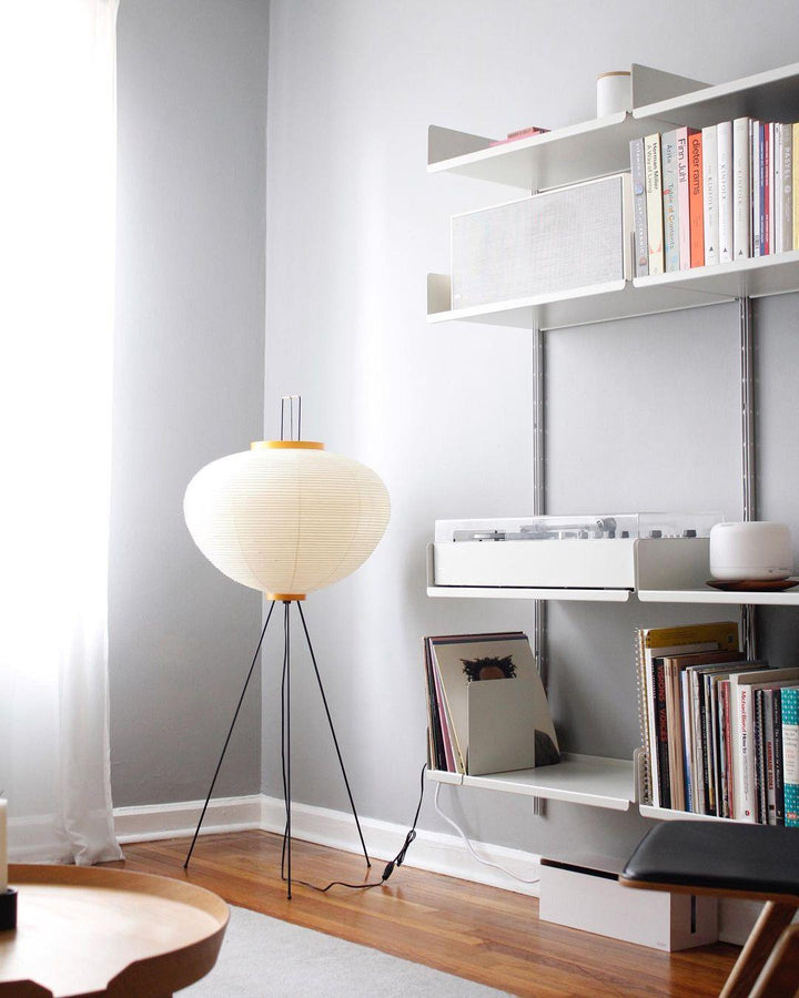 Lampa podłogowa z papieru ryżowego
