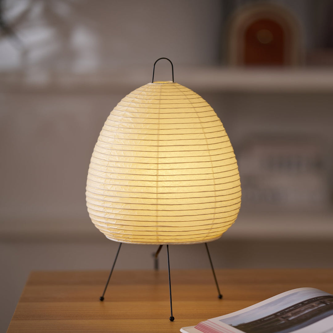 Japońska Lampa Stołowa z Latarenką