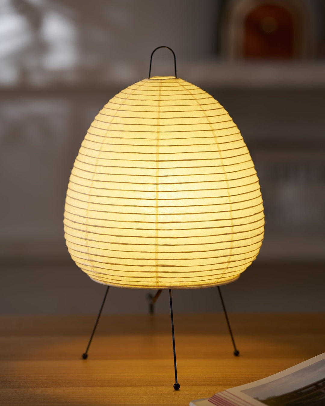 Japońska Lampa Stołowa z Latarenką