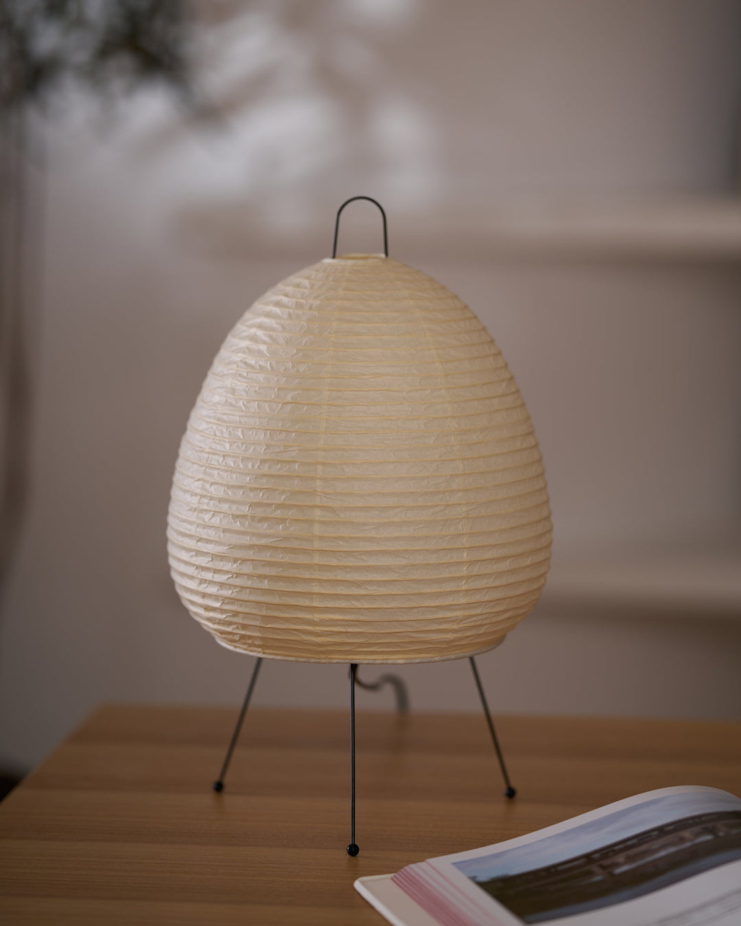 Japońska Lampa Stołowa z Latarenką