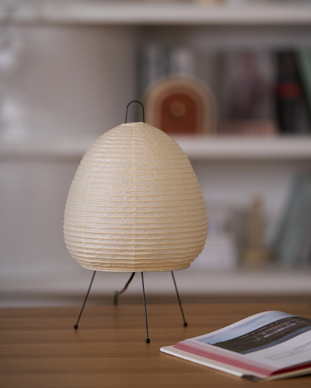 Japońska Lampa Stołowa z Latarenką