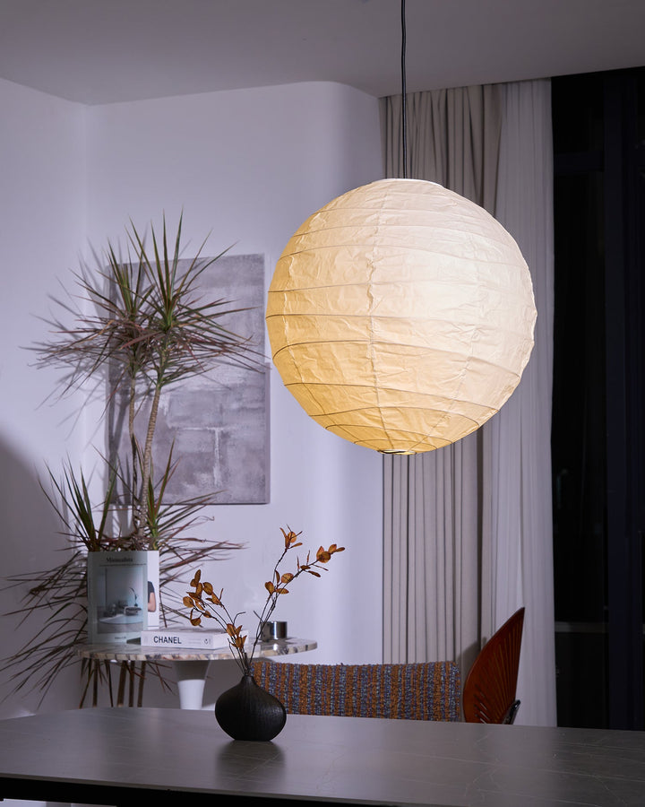 Lampa wisząca z papieru washi