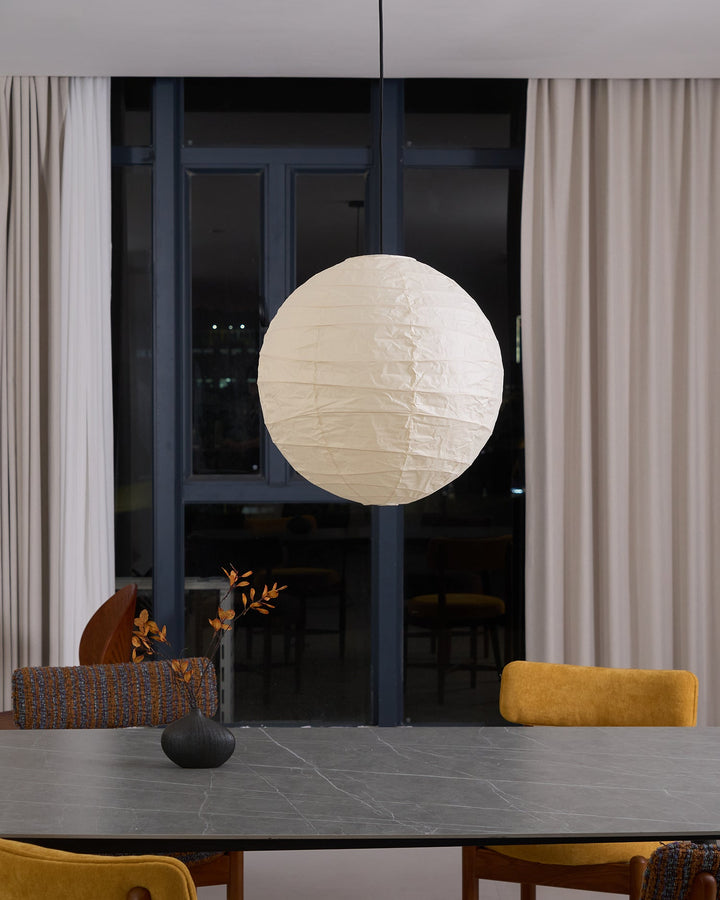 Lampa wisząca z papieru washi