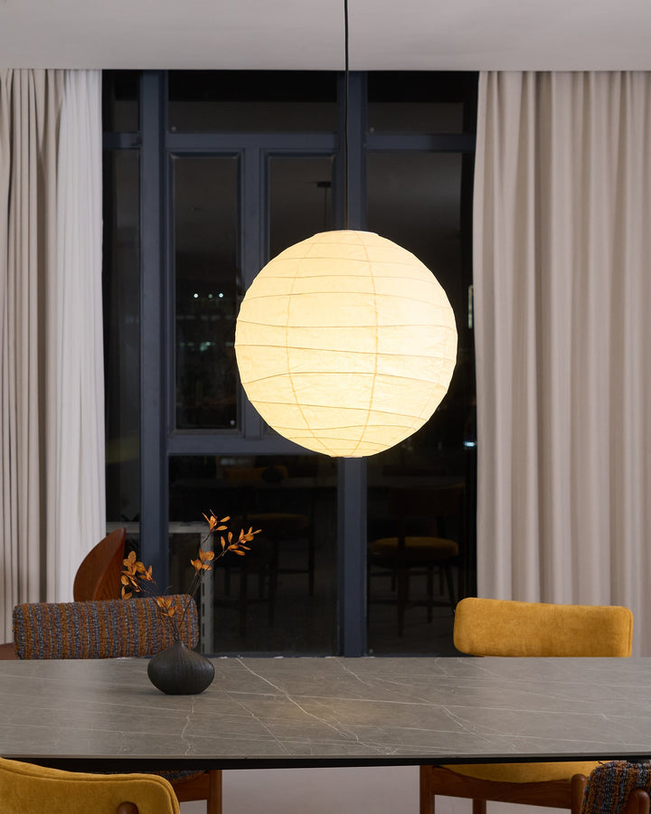 Lampa wisząca z papieru washi