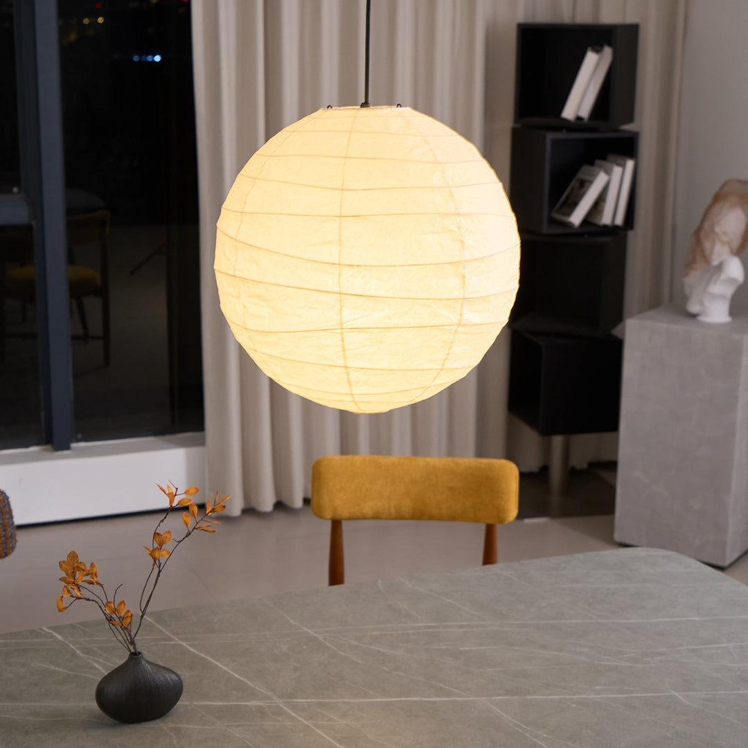 Lampa wisząca z papieru washi