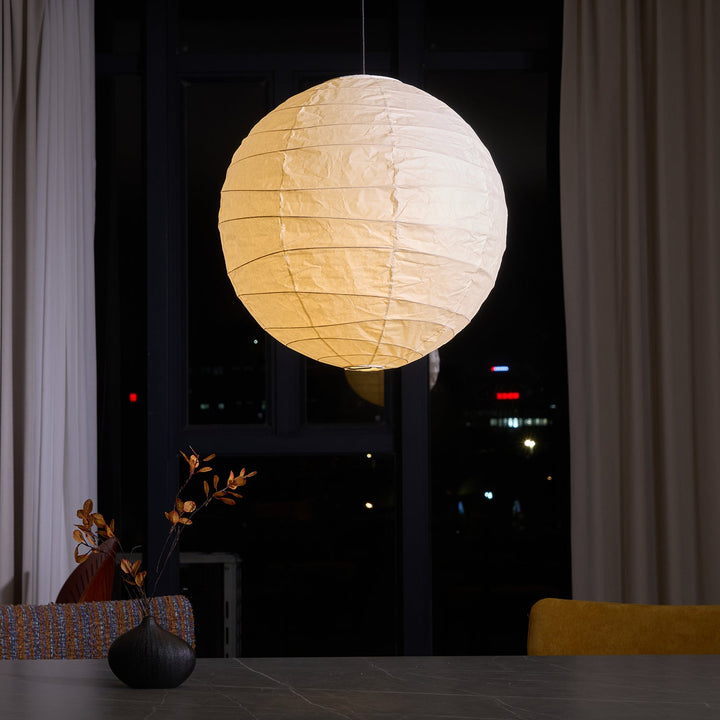 Lampa wisząca z papieru washi