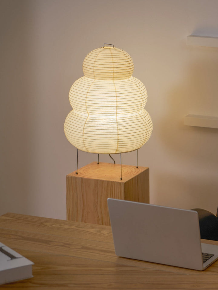 Japońska Lampa Stołowa z Latarenką