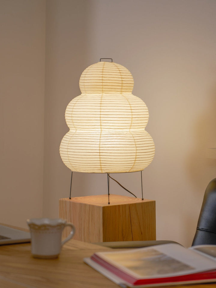 Japońska Lampa Stołowa z Latarenką