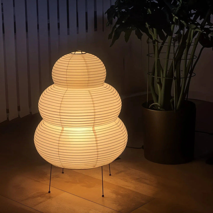 Japońska Lampa Stołowa z Latarenką