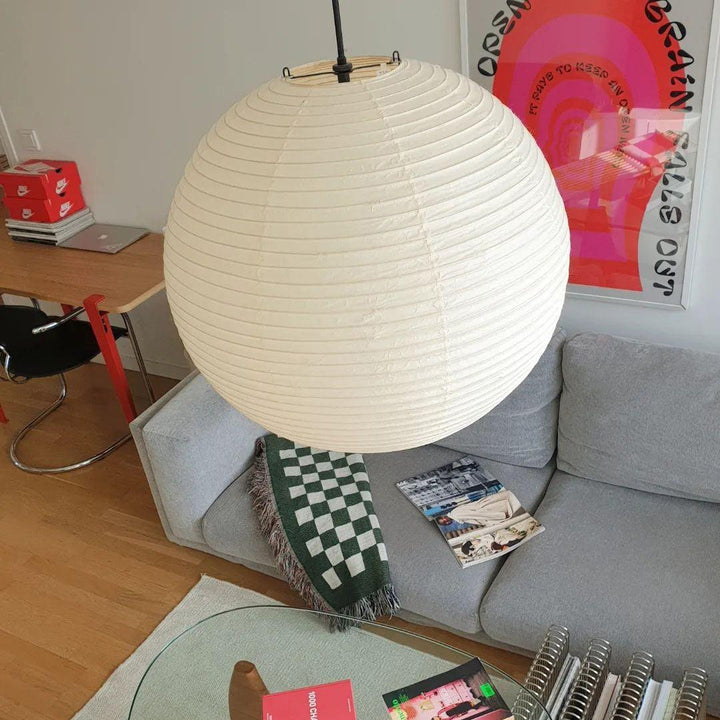 Lampa wisząca z papieru Washi - seria okrągła