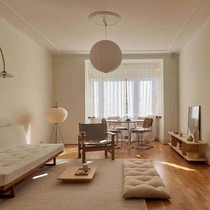 Lampa wisząca z papieru Washi - seria okrągła