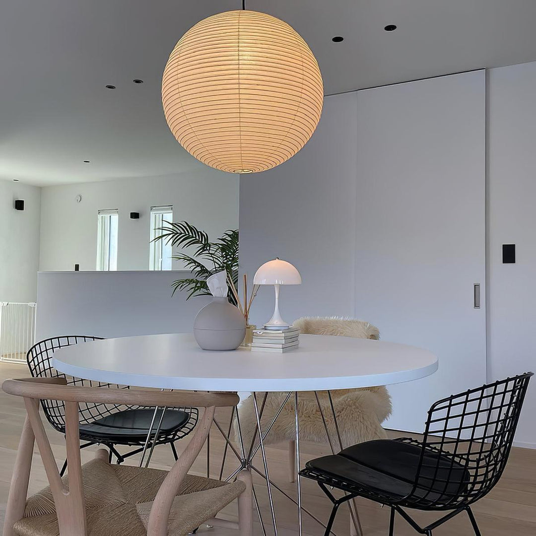 Lampa wisząca z papieru Washi - seria okrągła