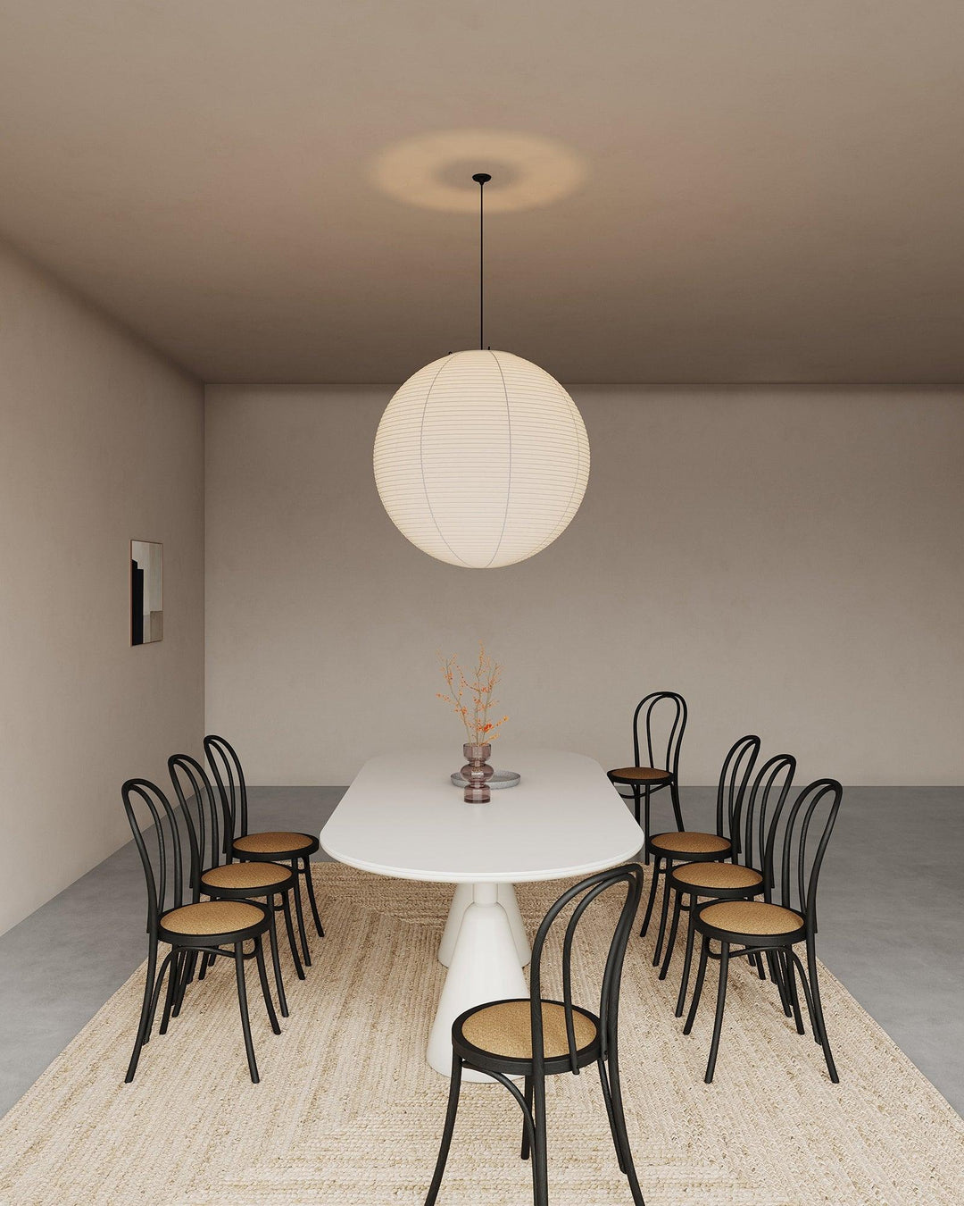Lampa wisząca z papieru Washi - seria okrągła