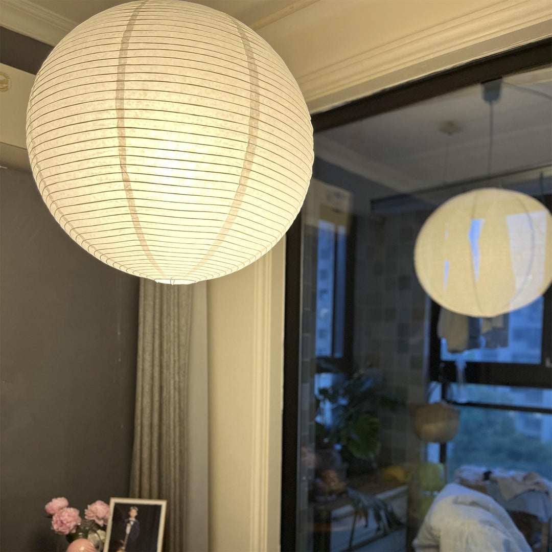 Lampa wisząca z papieru Washi - seria okrągła