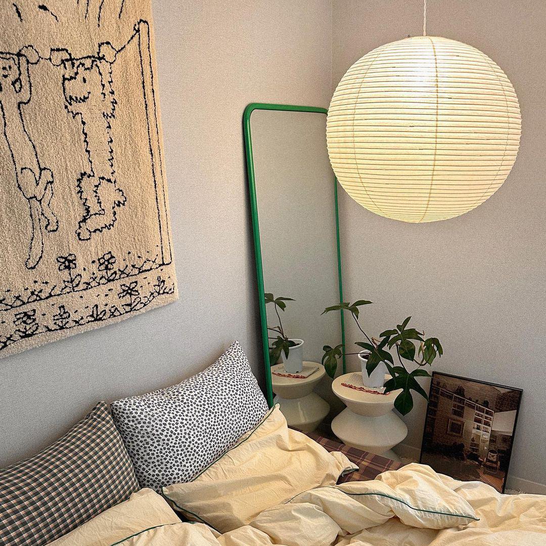 Lampa wisząca z papieru Washi - seria okrągła