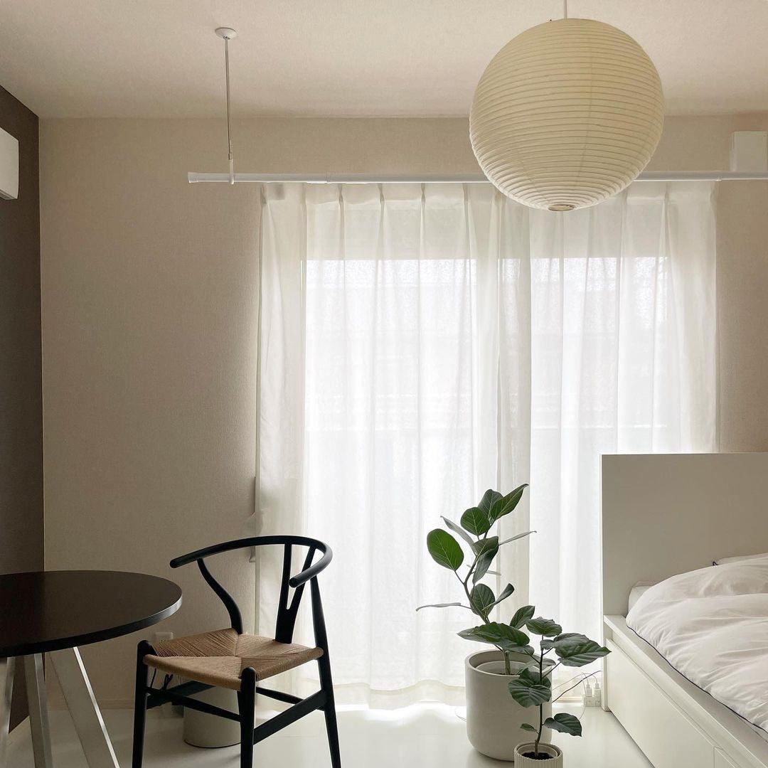 Lampa wisząca z papieru Washi - seria okrągła