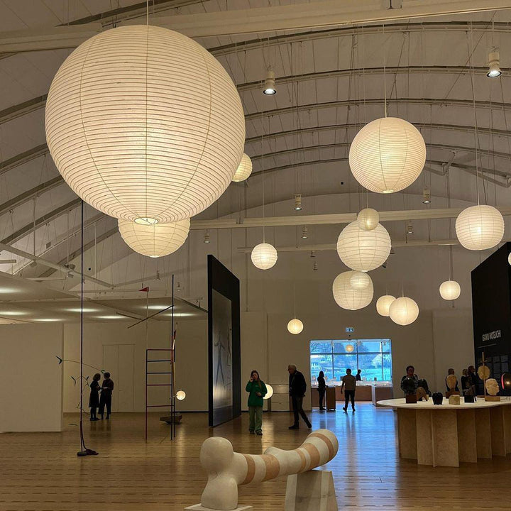Lampa wisząca z papieru Washi - seria okrągła