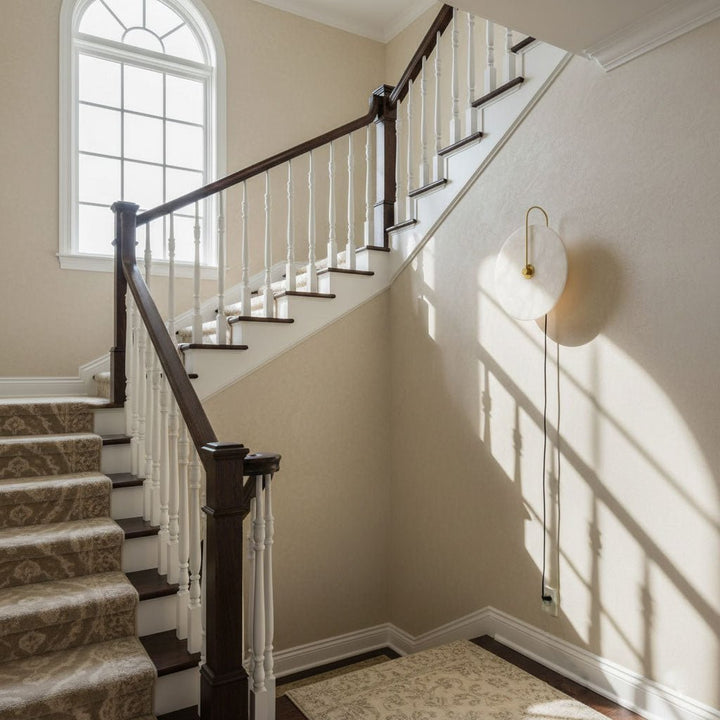 Lampa ścienna LED Alabaster z wtyczką