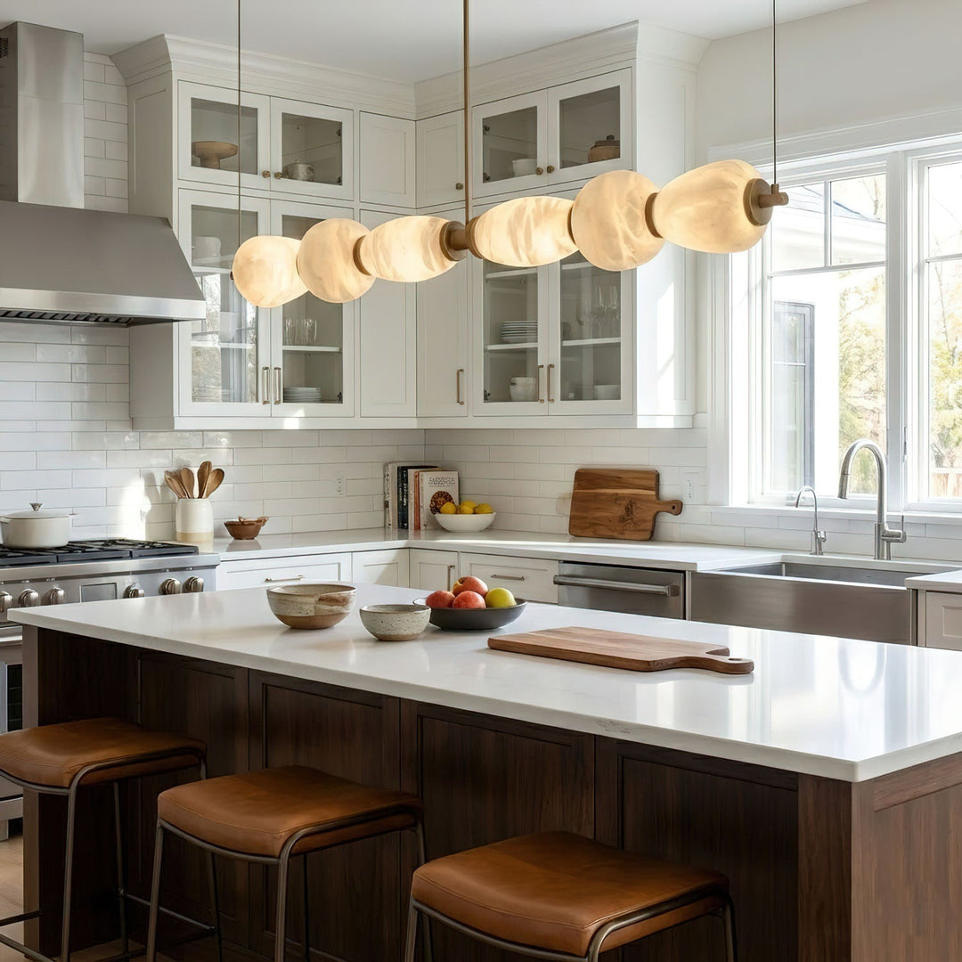 Lampa wisząca Alabaster Pebble Linear