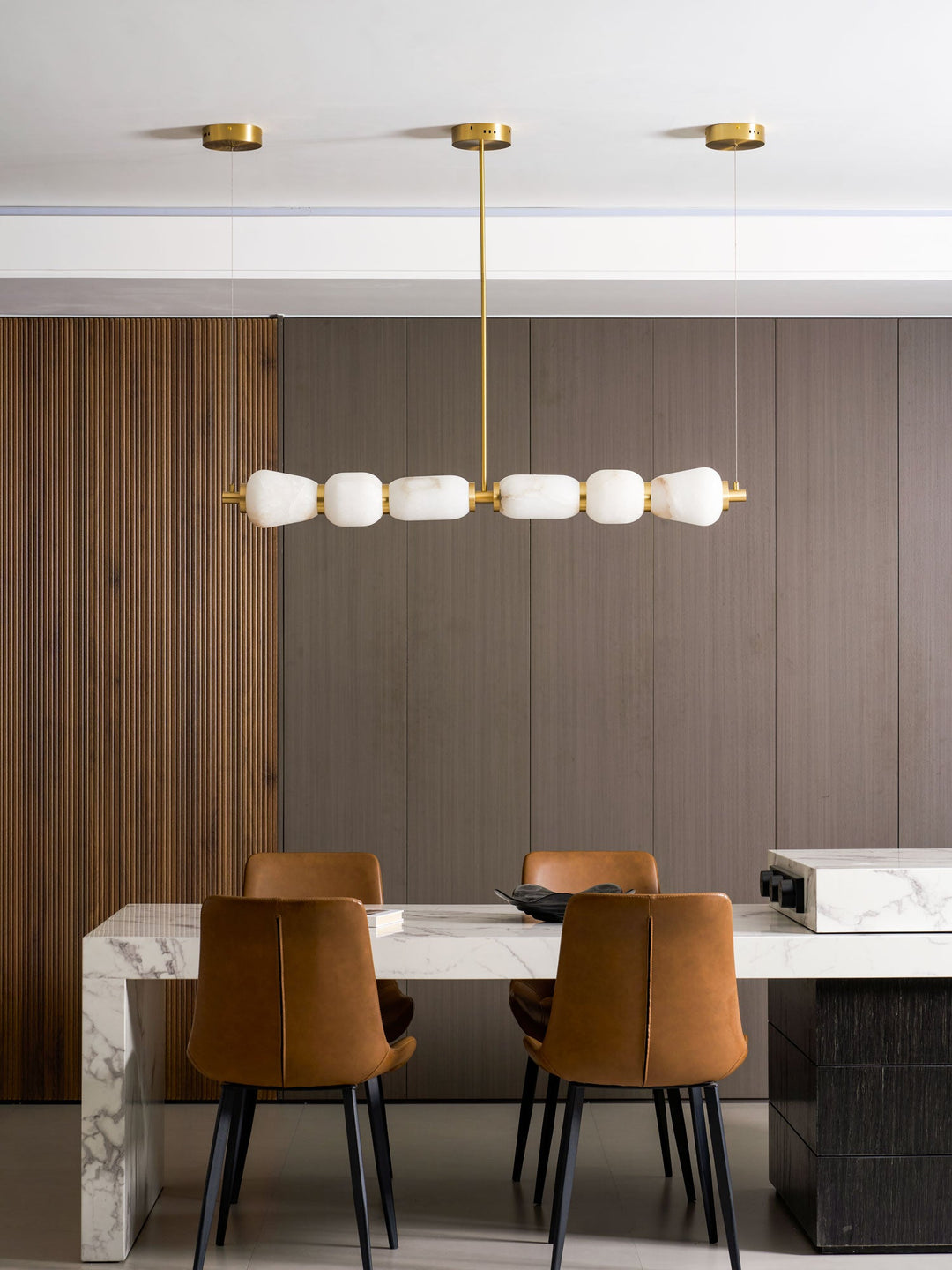 Lampa wisząca Alabaster Pebble Linear