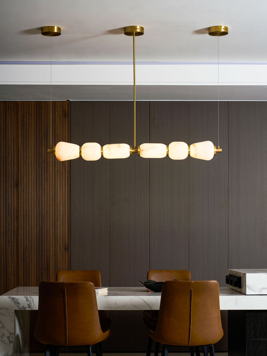 Lampa wisząca Alabaster Pebble Linear