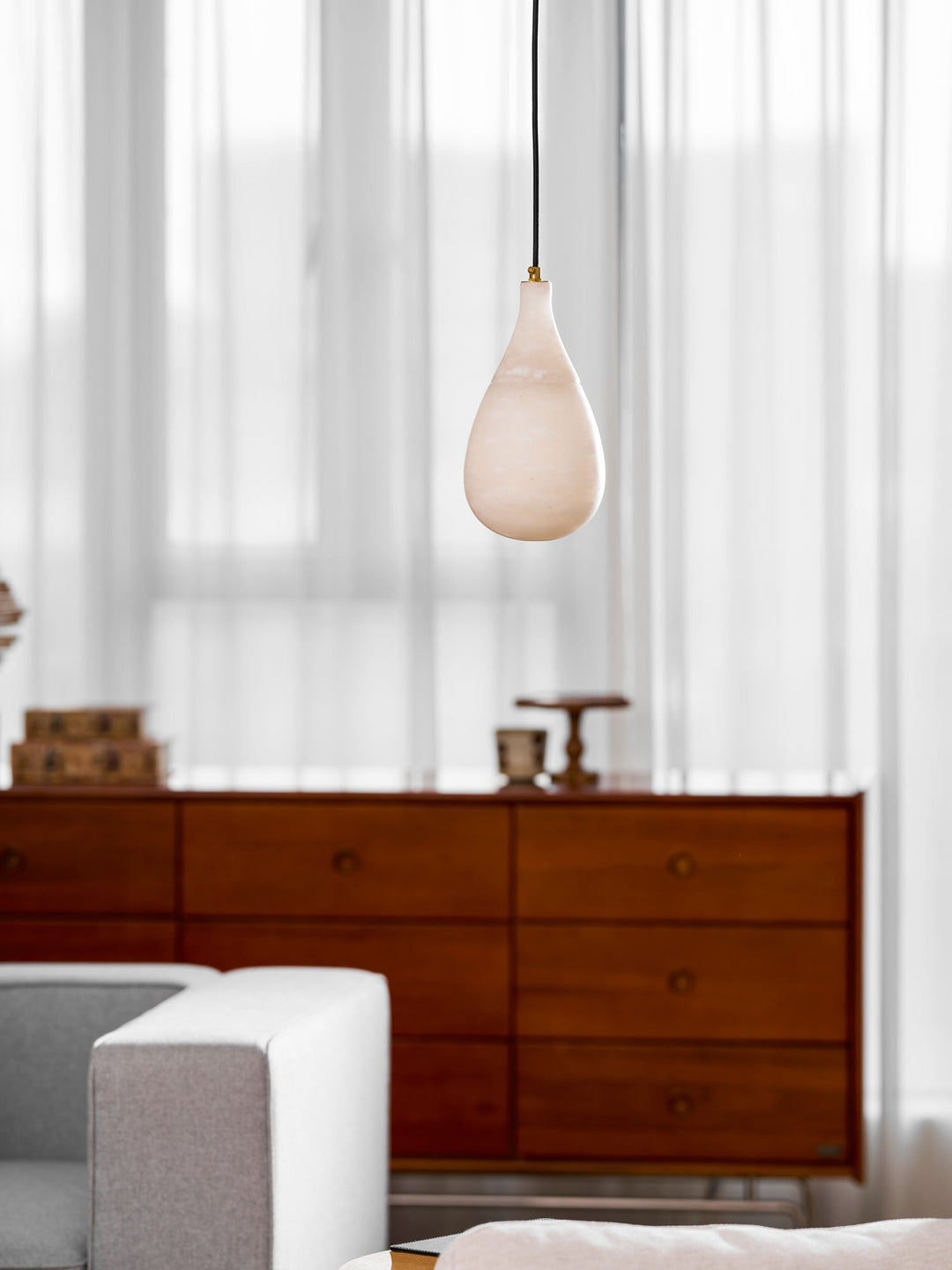 Lampa wisząca Alabaster Raindrop