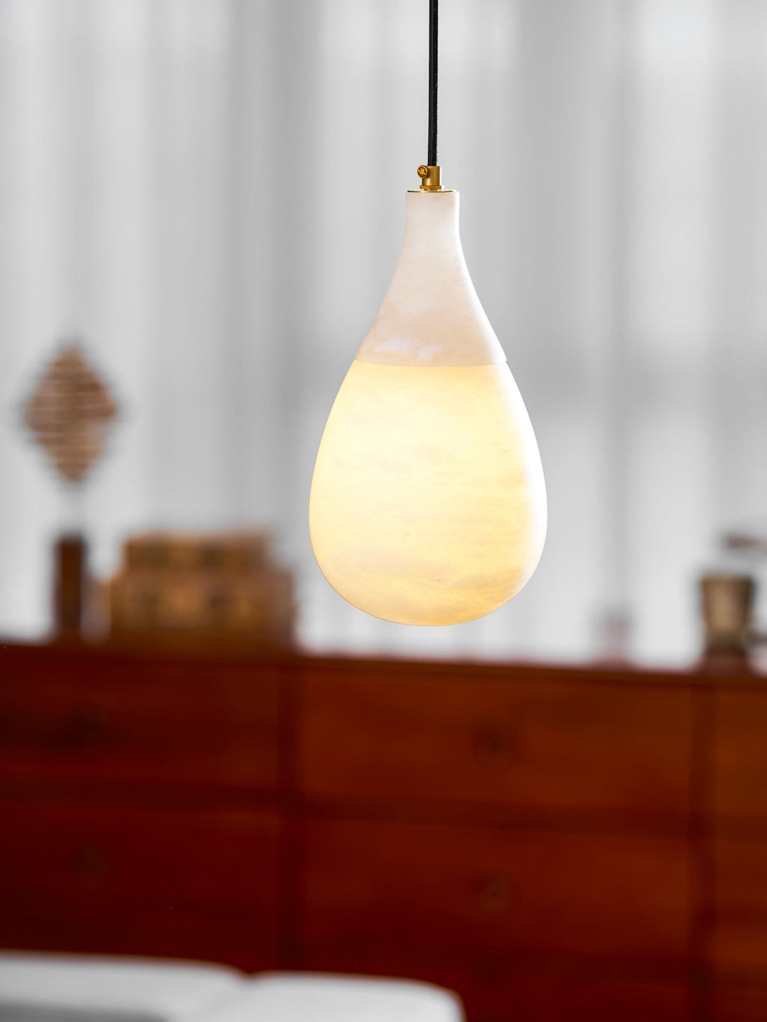 Lampa wisząca Alabaster Raindrop
