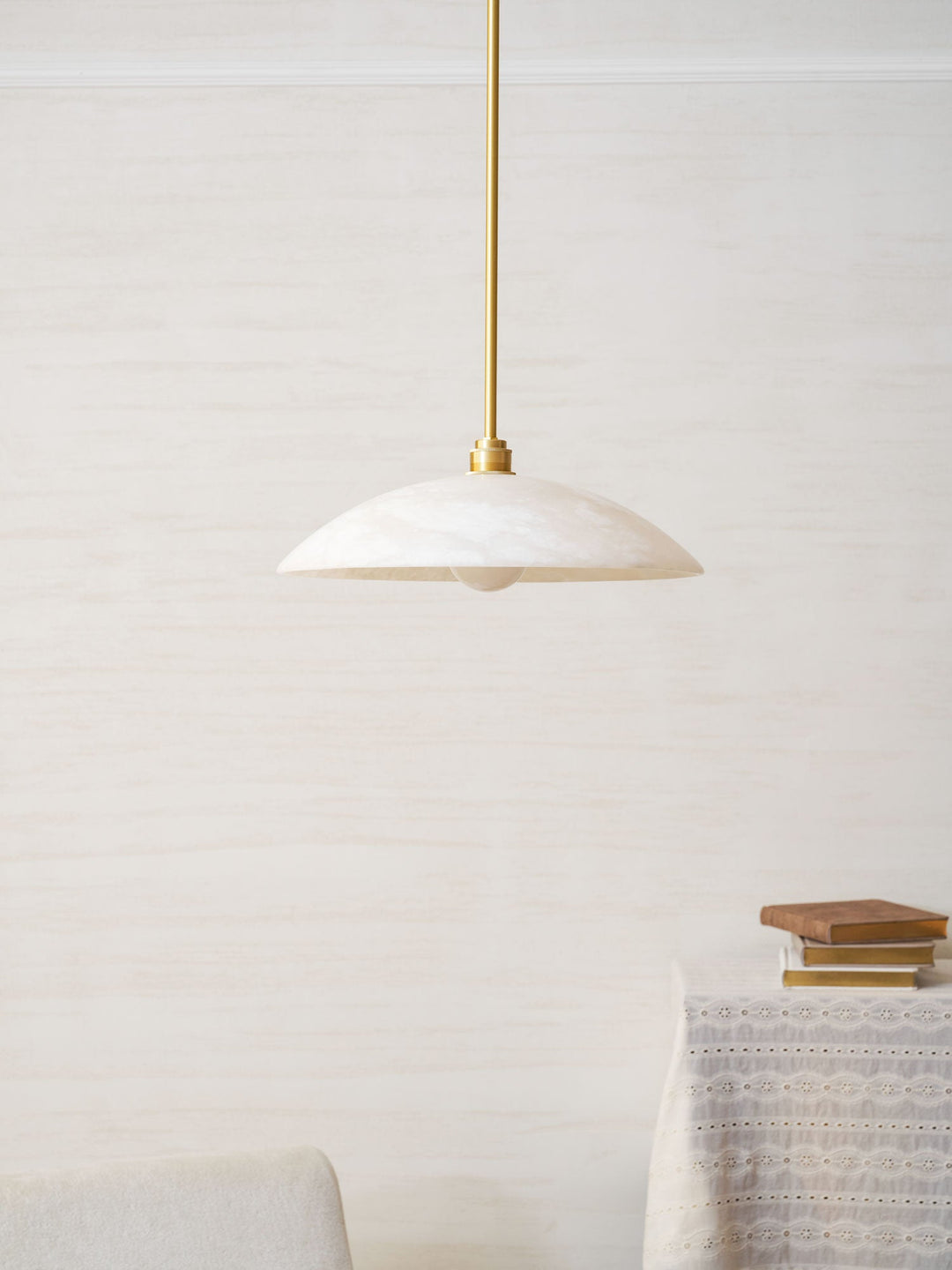 Lampa wisząca Alabastrowa Kopuła
