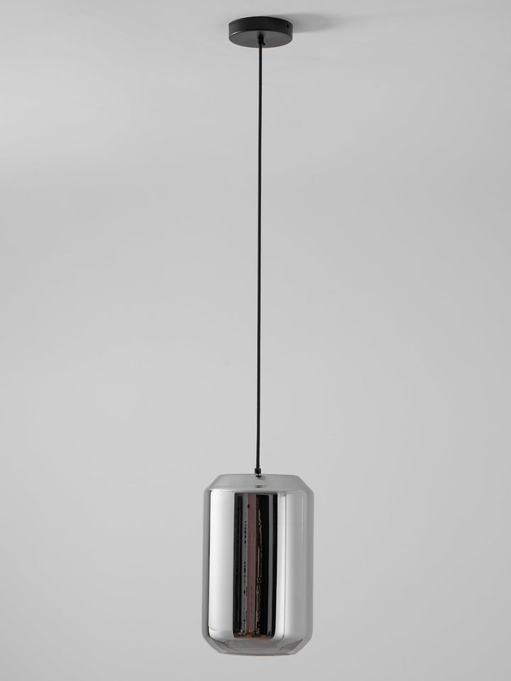 Lampa wisząca z alabastrowego szkła w cylindrze