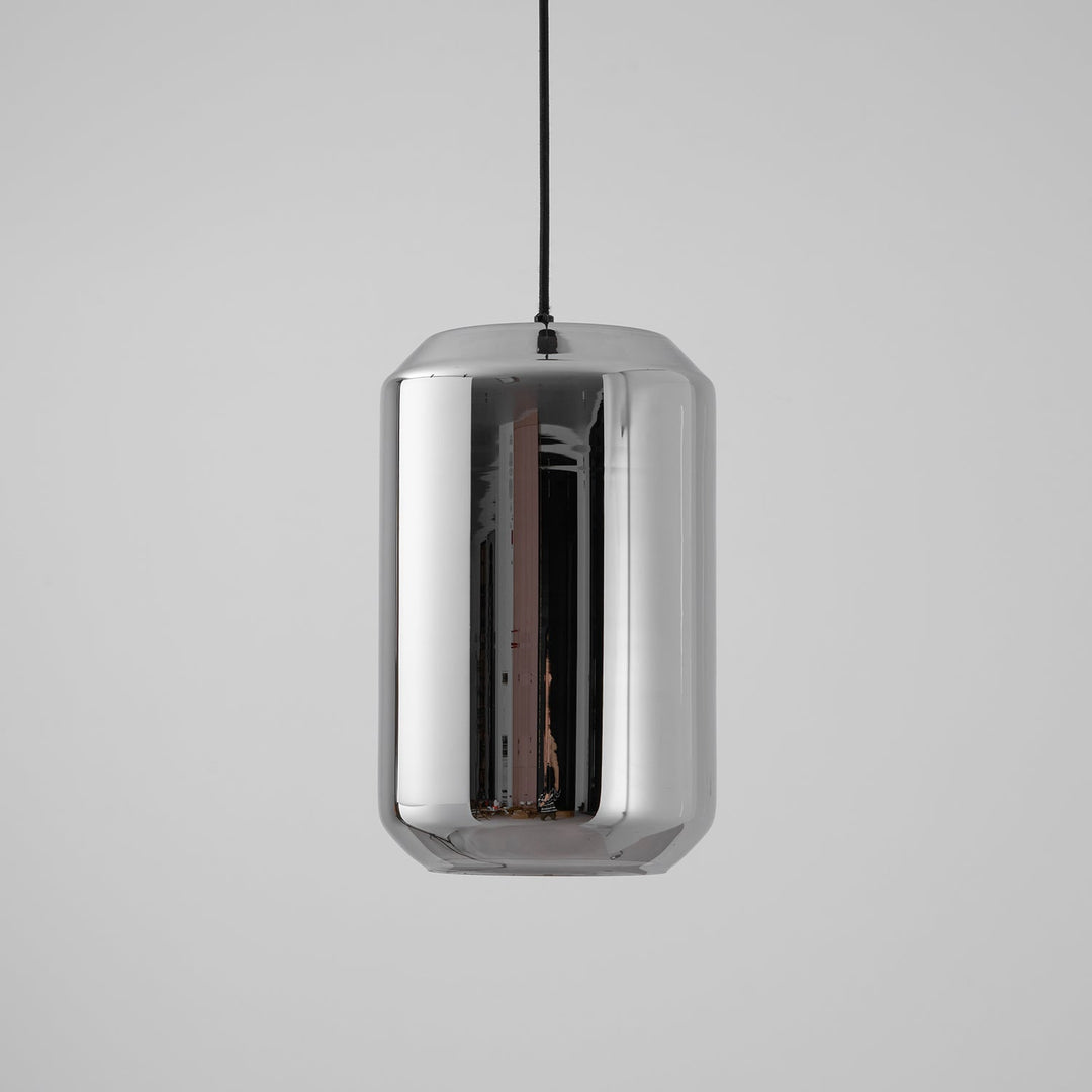 Lampa wisząca z alabastrowego szkła w cylindrze